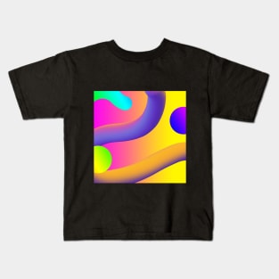 Fluid Noodle Gradient Kids T-Shirt